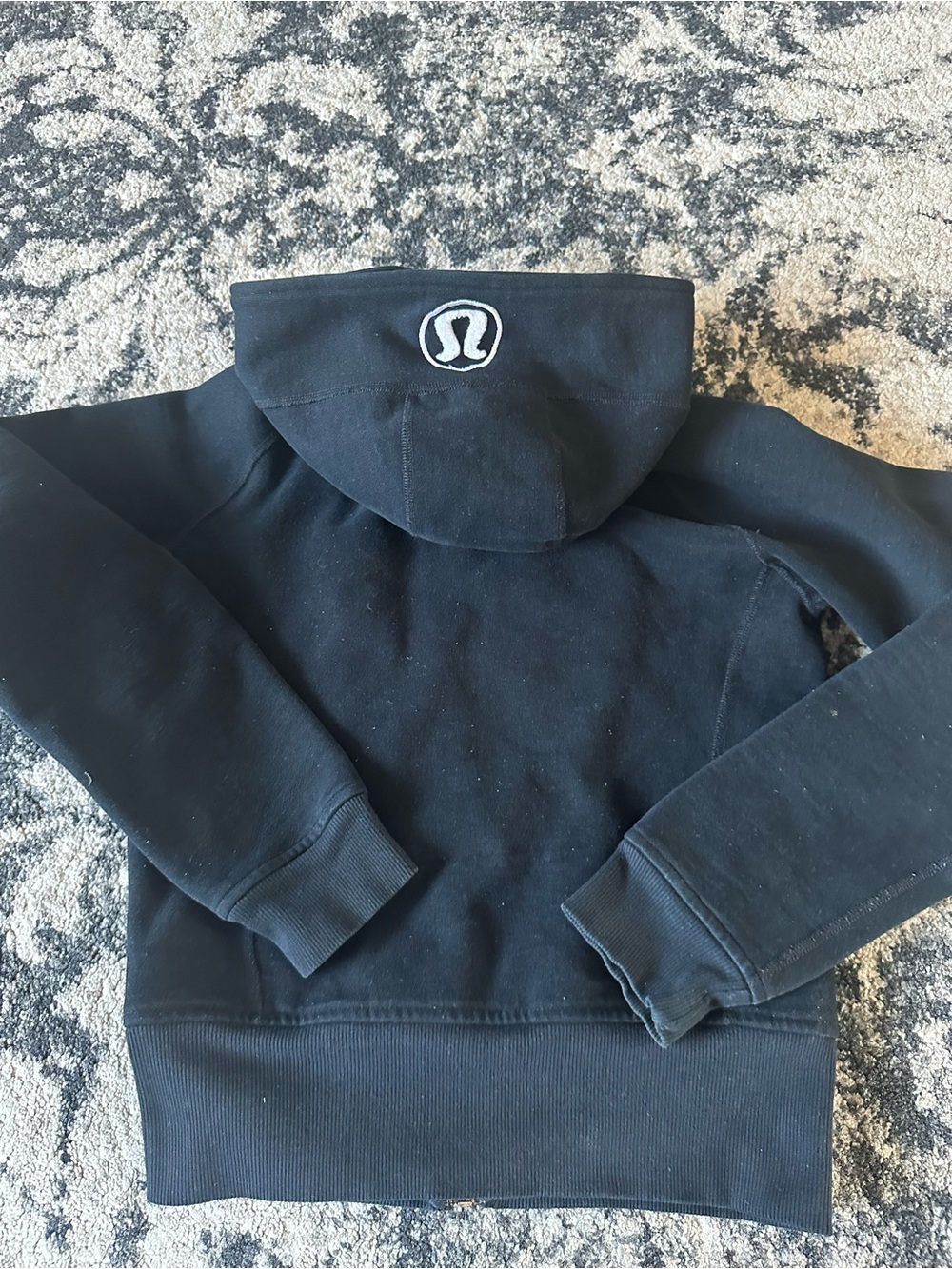 lululemon vintage first generation scuba hoodie size 6 black - Picture 3 of 5